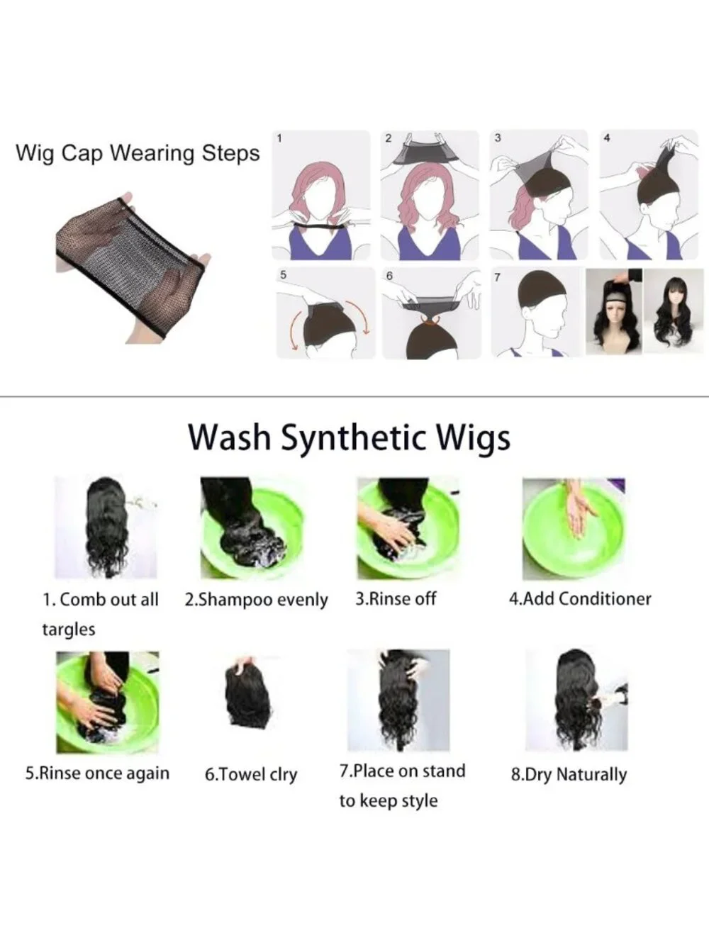 Women's Black 28 Inch Classic Long Synthetic Wavy Cosplay Curly Hair Wigs